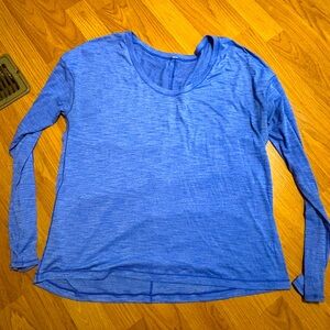 Lululemon Blue Heather Long Sleeve